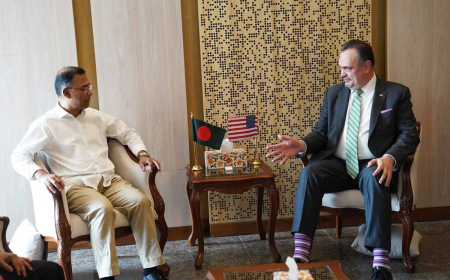 প্রধানমন্ত্রীর সঙ্গে মার্কিন রাষ্ট্রদূতের সৌজন্য সাক্ষাৎ