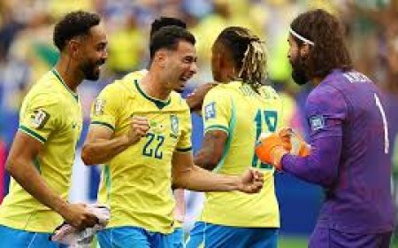 ৯৬ মিনিটের গোলে শেষ ষোলোতে ব্রাজিল রুদ্ধশ্বাস জয়