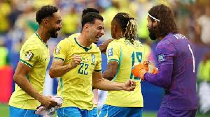 ৯৬ মিনিটের গোলে শেষ ষোলোতে ব্রাজিল রুদ্ধশ্বাস জয়