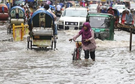 রাজধানীতে ৬ ঘণ্টায় ৭৬ মিলিমিটার বৃষ্টি,চরম দুর্ভোগে নগরবাসী