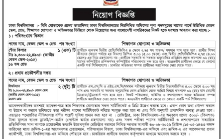 ঢাকা বিশ্ববিদ্যালয় নিয়োগ বিজ্ঞপ্তি ২০২৬