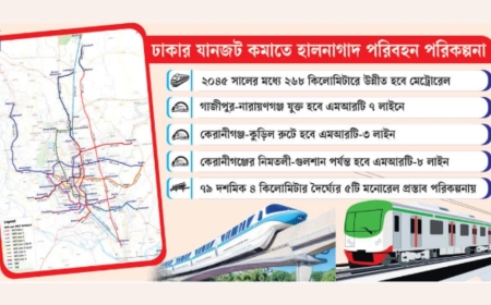 মেট্রো ও মনোরেলের সমন্বয়ে ঢাকা ও আশপাশের যোগাযোগে নতুন মহাপরিকল্পনা