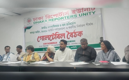 ‘সংস্কার প্রশ্নে বিএনপি সরকার ভূতের মতো পেছনে হাঁটছে’: এনসিপির গোলটেবিল বৈঠকে বক্তারা