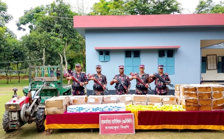 সীমান্তে সাড়ে ১৭ লাখ টাকার ভারতীয় পণ্য জব্দ